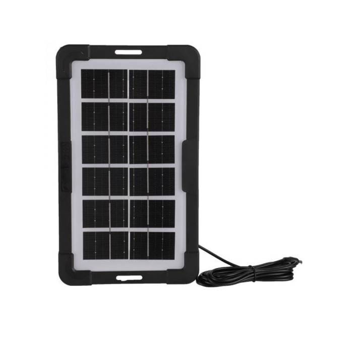 Кемпінговий ліхтарик із сонячною панеллю та лампочками на 6 Вт Solar А-2008 Помаранчевий