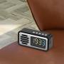 Аудио-будильник в стиле ретро с Bluetooth и режимом ожидания до 650 часов Черный