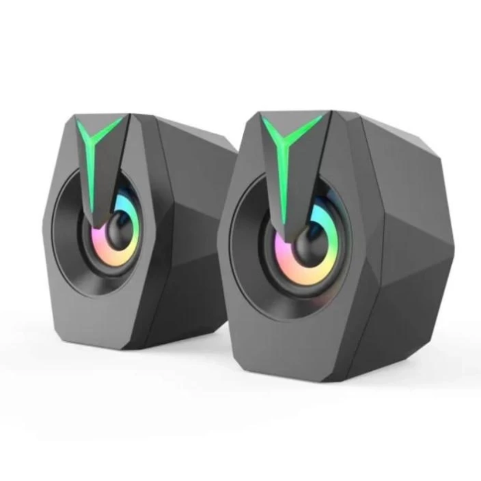 Настільні колонки комп'ютерні c RGB підсвічуванням MUSIC DJ K8 Mini Компактні колонки з гарним звуком