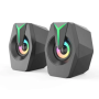 Настільні колонки комп'ютерні c RGB підсвічуванням MUSIC DJ K8 Mini Компактні колонки з гарним звуком