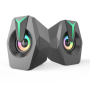 Настільні колонки комп'ютерні c RGB підсвічуванням MUSIC DJ K8 Mini Компактні колонки з гарним звуком