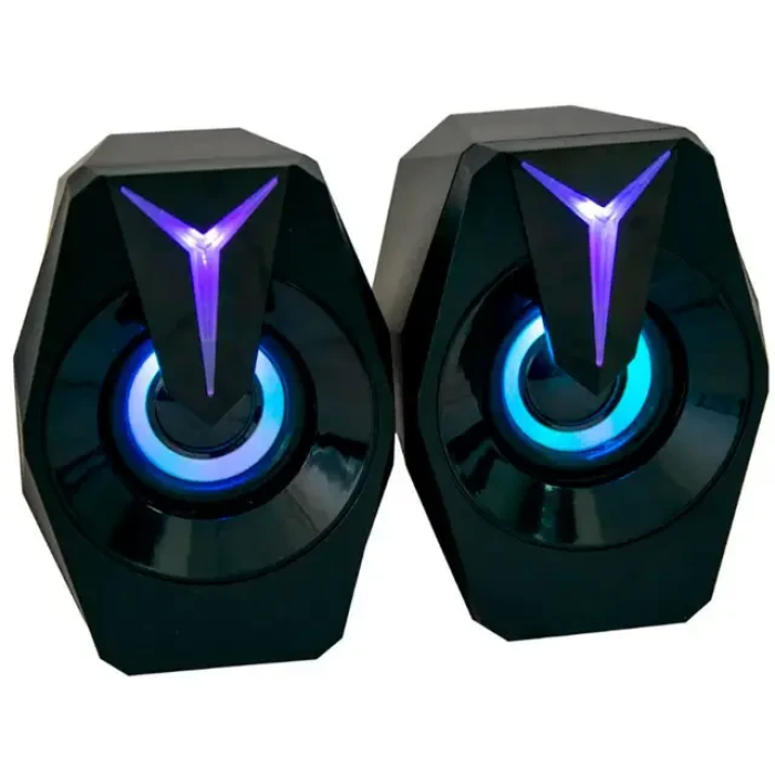 Настільні колонки комп'ютерні c RGB підсвічуванням MUSIC DJ K8 Mini Компактні колонки з гарним звуком