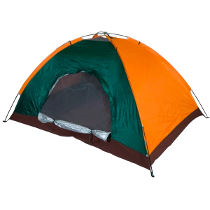 Намет туристичний 1-місний 2x1 м Easy-Camp Намет з москітною сіткою Зелено-оранжева