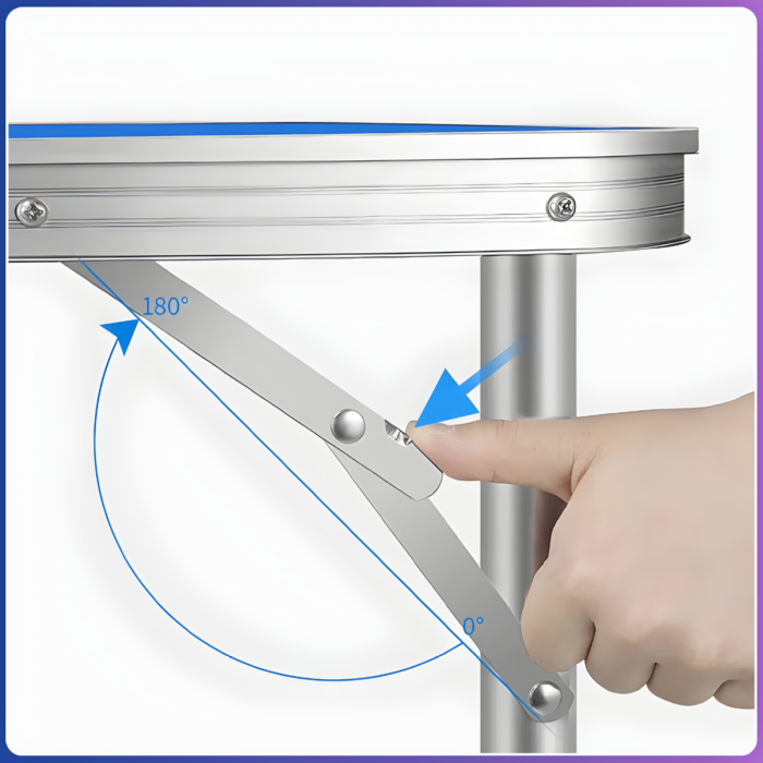 Посилений туристичний складаний стіл для пікніка та 4 стільці Folding Table Синій Стіл із стільцями для дачі