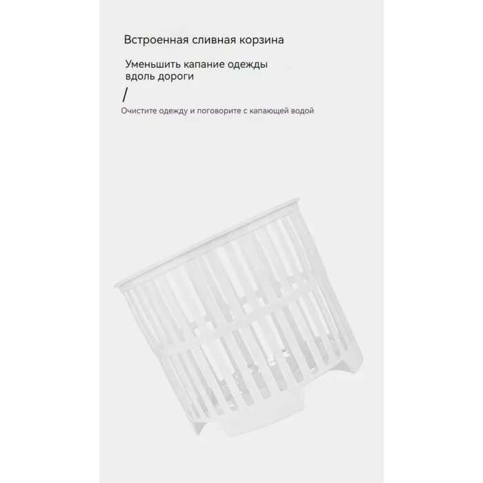 Напівавтоматична портативна міні пральна машинка на 10 л для прання до 6 кг 260 Вт Біло-блакитна