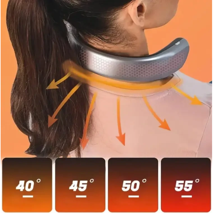 Портативний переносний обігрівач для шиї з USB зарядкою Handy Heater XL-6 Сірий Акумуляторний обігрівач
