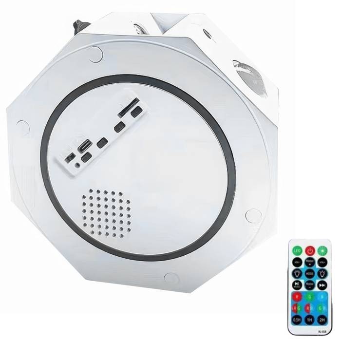 Музыкальный ночник-проектор звездного неба с пультом управления Octagon Projector Light XL-818