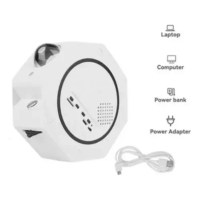 Музыкальный ночник-проектор звездного неба с пультом управления Octagon Projector Light XL-818