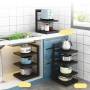 Стелаж-полиця для каструль та сковорідок  Kitchen shelf Універсальна полиця на 3 рівня для дому 42х26.5х22 см