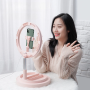 Кольцевая LED лампа 29 см с креплением для телефона и штативом LAMP JM-01 Светодиодное кольцо на штативе