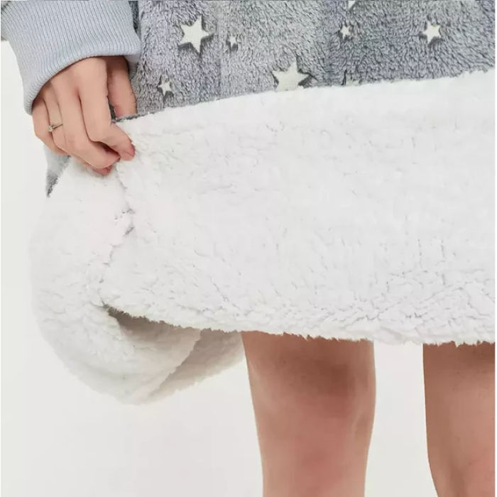Толстовка, що світиться з рукавами і капюшоном Huggle Hoodie Stars Lumi 80х80см Толстовка зі зірками, що світяться