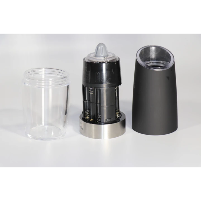 Електричний млин для солі та перцю Spice Bottle Electronic Black Електромлин подрібнювач для спецій
