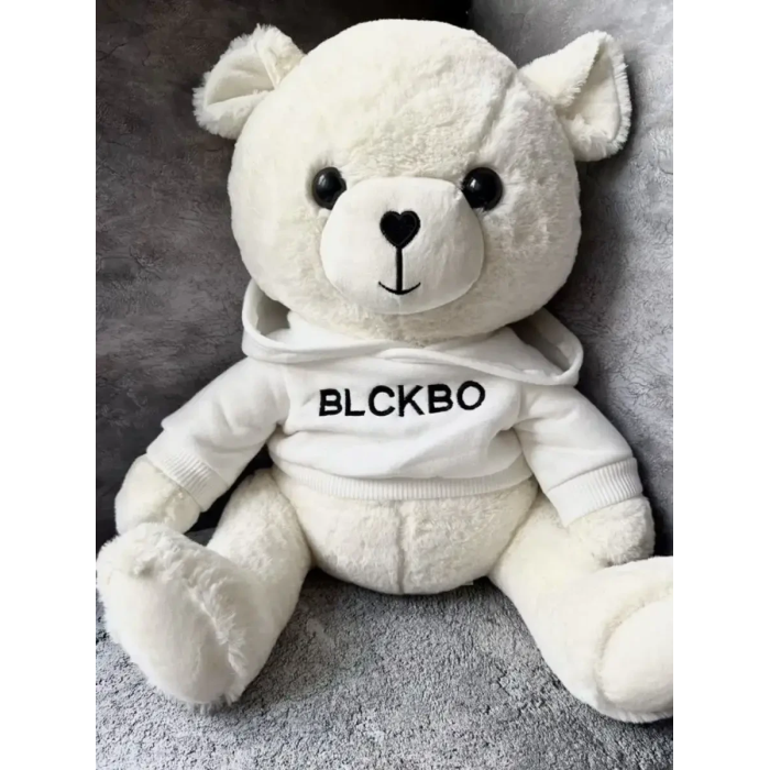 М'який плюшевий ведмедик 40 см у худі з капюшоном Teddy EL-2117-75