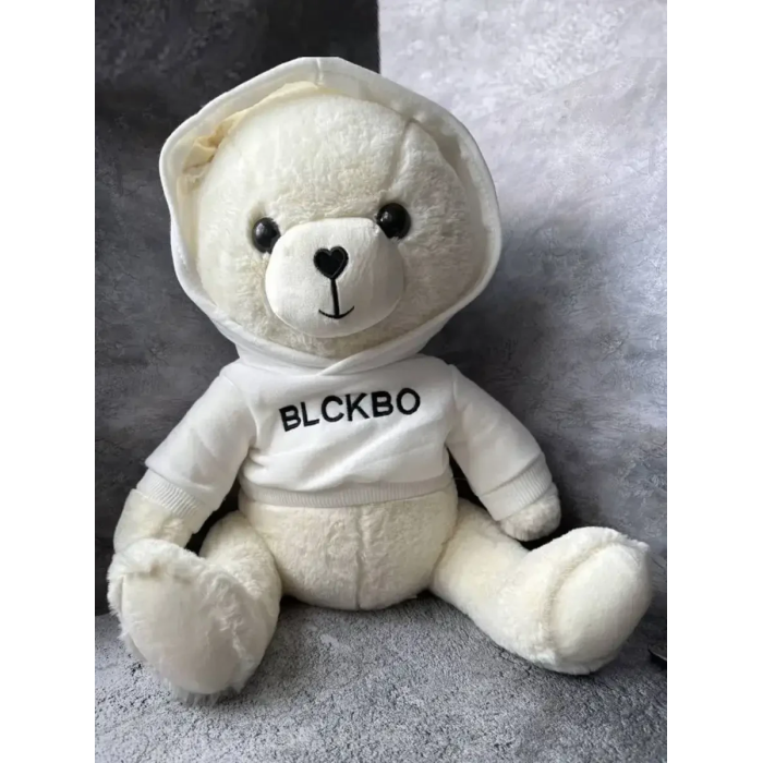 М'який плюшевий ведмедик 40 см у худі з капюшоном Teddy EL-2117-75
