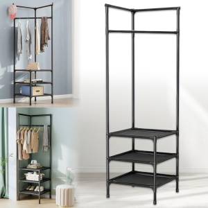 Напольна кутова вішалка-стелаж для одягу 185х40х40 см Corner rack