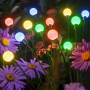 Комплект садових світильників 70 см на сонячній панелі Світлячки 6 LED 2 шт.