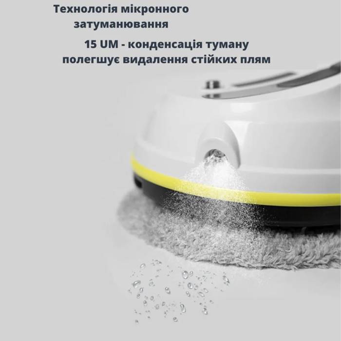 Робот на акумуляторі для миття вікон з пультом керування та автоматичним розпорошенням води, 8 насадок RD1-09