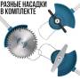 Набір акумуляторний 48V для догляду за садом Ланцюгова пила та Газонокосарка з колесами та насадками