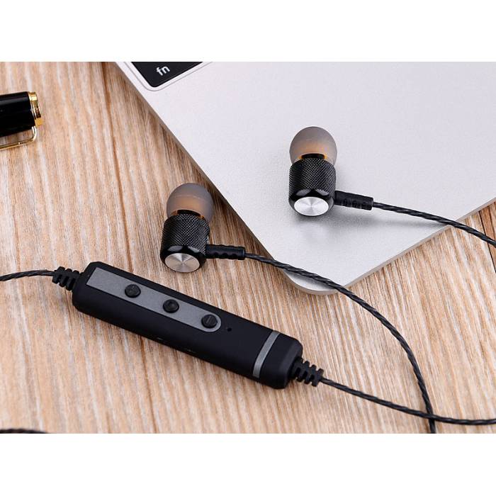 Навушники вакуумні з мікрофоном Bluetooth магніт AZ-26-BT