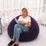 Надувне крісло 110х110х85 см з флокованим покриттям Sofa XL-1133