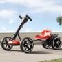Складний електромобіль на акумуляторі 6V 4.5Ah з регульованою рамою Go-Kart Червоний