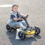 Складний електромобіль на акумуляторі 6V 4.5Ah з регульованою рамою Go-Kart Жовтий