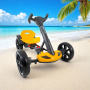 Складний електромобіль на акумуляторі 6V 4.5Ah з регульованою рамою Go-Kart Жовтий