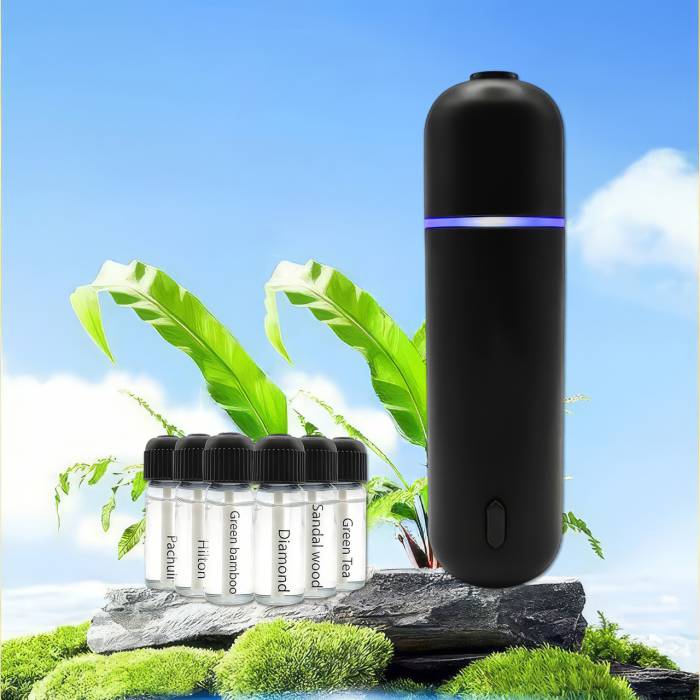 Ароматизатор для авто Ultrasonic Car Aroma Diffuser багаторазовий з 6 ароматами