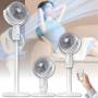 Акумуляторний підлоговий вентилятор на 5 швидкостей з таймером і регульованою висотою Midsummer