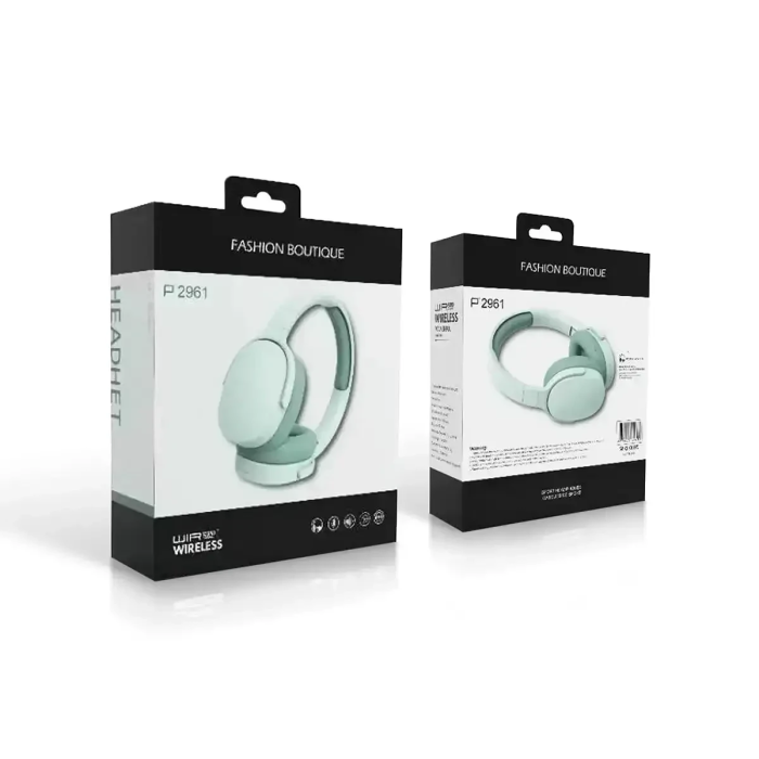 Бездротові навушники з мікрофоном і Bluetooth Wireless Headphone P2961 Навушники накладні М'ятний