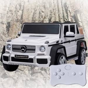 Мощный электромобиль Джип Mercedes-Benz с пультом управления и 200W аккумулятором Bambi M 6150AL-1(24V) Белый