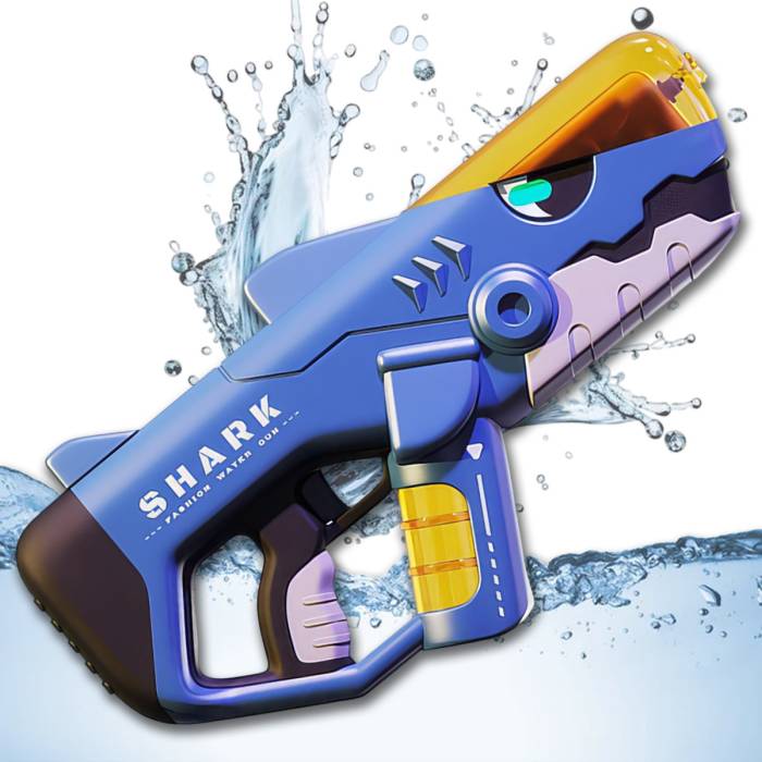 Аккумуляторный водяной пистолет 42.5 см с автоматическим набором воды YB1911 Акула