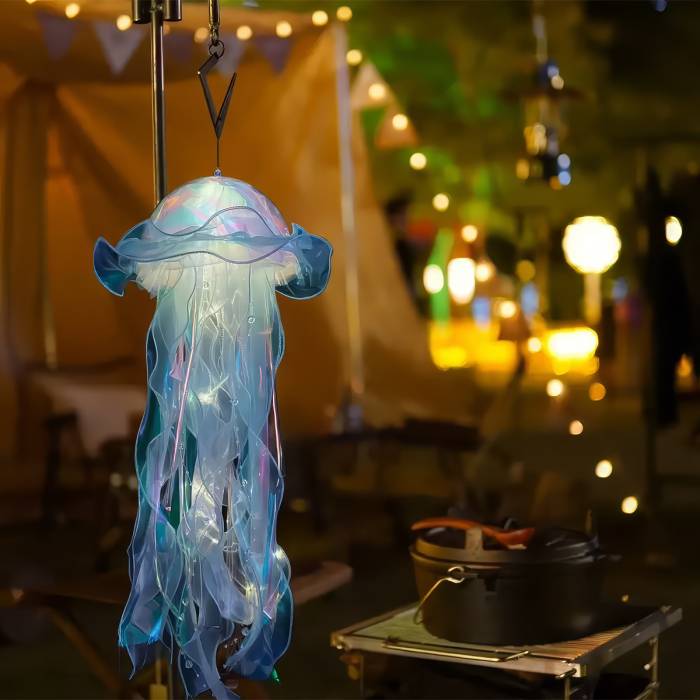 Підвісний світильник-ліхтар 46 см на батарейках у формі Медузи Jellyfish Lamp