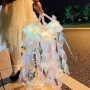 Підвісний світильник-ліхтар 46 см на батарейках у формі Медузи Jellyfish Lamp