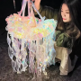 Підвісний світильник-ліхтар 46 см на батарейках у формі Медузи Jellyfish Lamp
