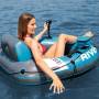 Надувний плотик 55 x 132 x 140 см для плавання та відпочинку на воді Intex 56843 Пліт із утримувачем для телефону