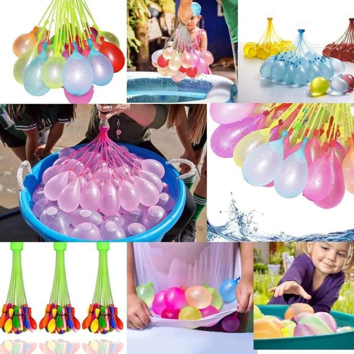 Водяні різнокольорові бомбочки-кульки 111 шт. для водних битв Happy Baby Balloons