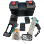 Ланцюгова пила з шиною 12 дюймів і 2 акумуляторами 48В в кейсі Electric Saw Blue