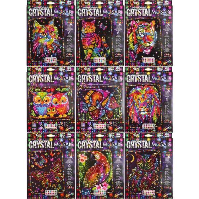 Набір для картини із мозаїки із кристалами Crystal Mosaic"CRM-01-01/10 ДТ-ТО-09-08 в упаковці 1 шт