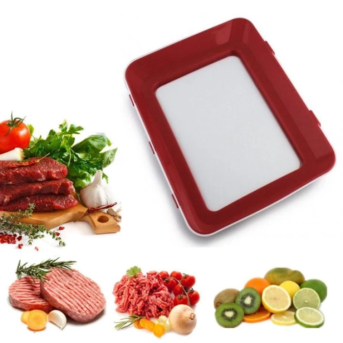 Вакуумний харчовий контейнер VACCUM PLATES Червоний Контейнер для їжі