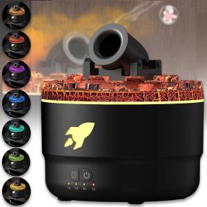 Зволожувач повітря у вигляді Башти з гарматою на 280 мл з RGB підсвічуванням Чорний