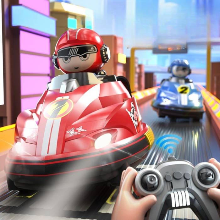 Радіокеровані машинки 2 шт на пульті з водителем, що катапультується Go Kart