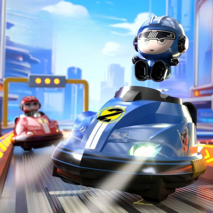 Радіокеровані машинки 2 шт на пульті з водителем, що катапультується Go Kart