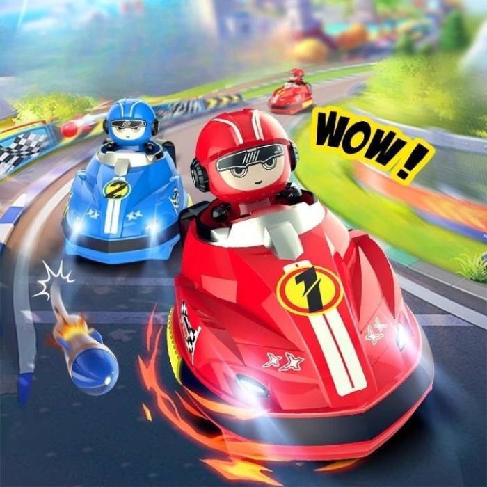 Радіокеровані машинки 2 шт на пульті з водителем, що катапультується Go Kart