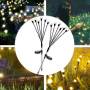 Уличный садовый фонарь 70 см 2 шт на солнечной батарее Светлячок 6 LED 202413 Теплый белый
