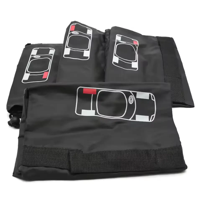 Комплект защитных для автомобильных шин размера "L" 80 см Black R18-R20