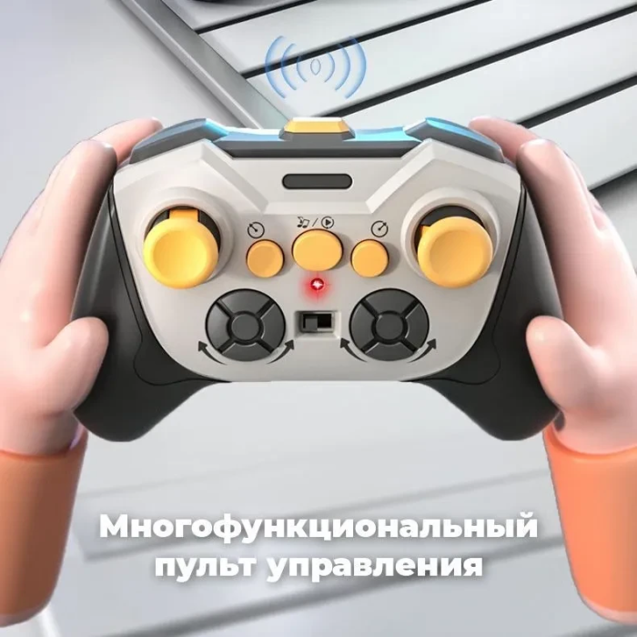 Трюковая Собака-робот на пульте с световыми и звуковыми эффектами HD5100 Серебристая Золотистый