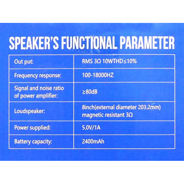 Колонка музична портативна Bluetooth JBK-807