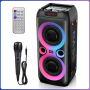 Колонка Bluetooth TTD-2809 20Вт з караоке мікрофоном та пультом управління та підсвічуванням