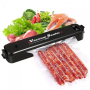 Домашній вакууматор для продуктів Vacuum Sealer LK202209-40 Кухонний вакуумний пакувальник  Чорний